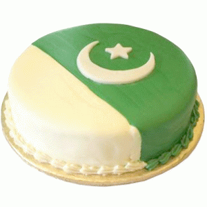 2Lbs Pakistan Flag Cake 2Lbs Pakistan Flag Cake