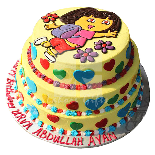 Order Dora's magic Cake Online in Noida, Delhi NCR | Kingdom of Cakes