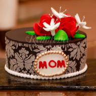 3lbs Red Flower Mom Cake from Redolence Bake Studio