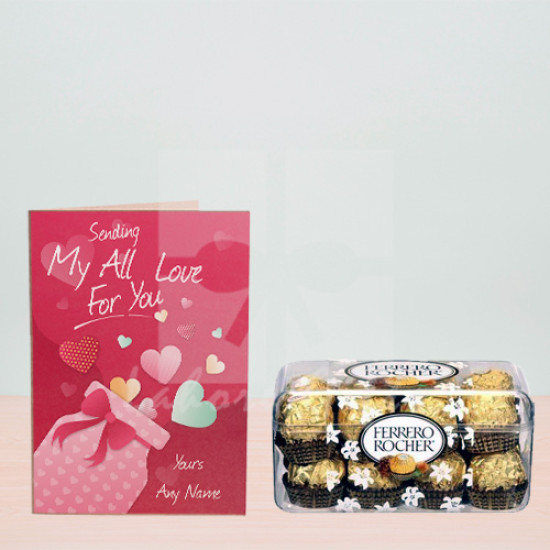 Free Be Mine Card with Ferrero Chocolates