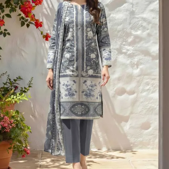 3 Piece Lawn Suit (Unstitched) 3 Piece Lawn Suit (Unstitched)