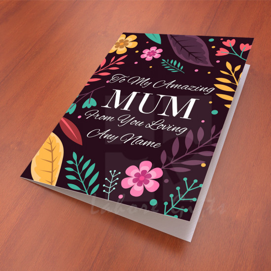 Floral Card for Amazing Mum