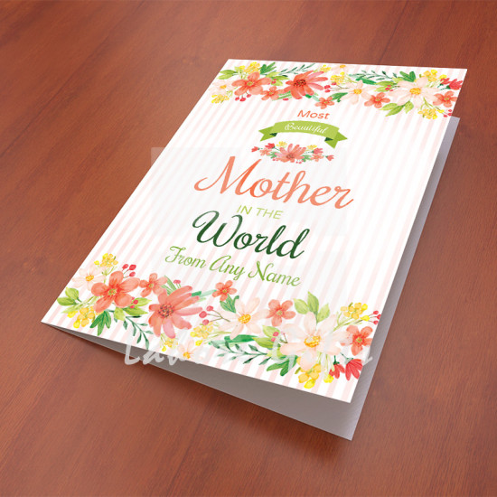 Most Beautiful Mother in the World Card
