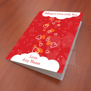 Falling in Love Personalised Card Falling in Love Personalised Card