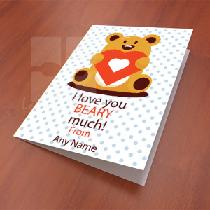 Love You Beary Much Card Love You Beary Much Card