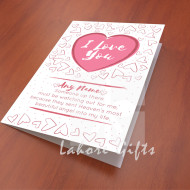 I Love You wish Card