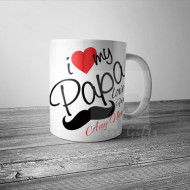 I Love My Papa Mug
